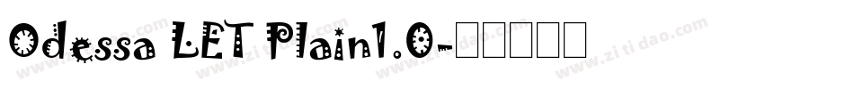 Odessa LET Plain1.0字体转换